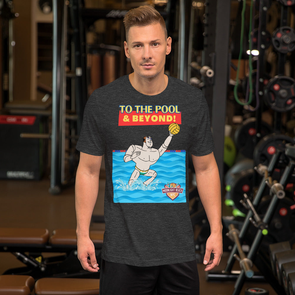 To the Pool and Beyond - Moonlight Beach WPC cap - Unisex Soft T-shirt - Bella Canvas 3001