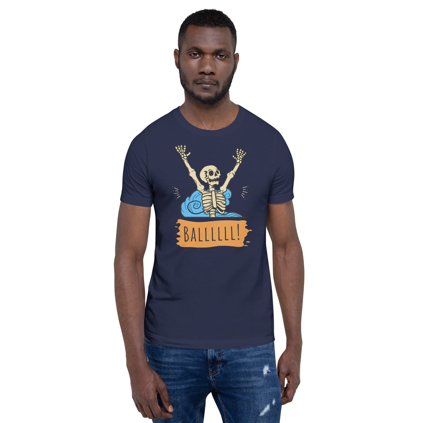 Gimme the Ball Skeleton - Unisex Soft T-shirt - Bella Canvas 3001