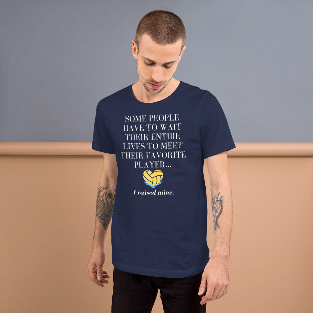 I Raised My Favorite Player with heart - Unisex Soft T-shirt - Bella Canvas 3001