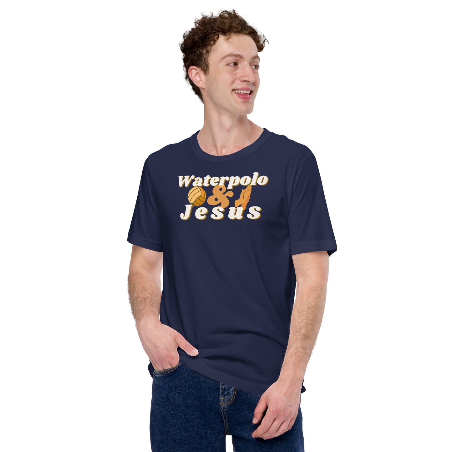 Waterpolo and Jesus - Unisex Soft T-shirt - Bella Canvas 3001