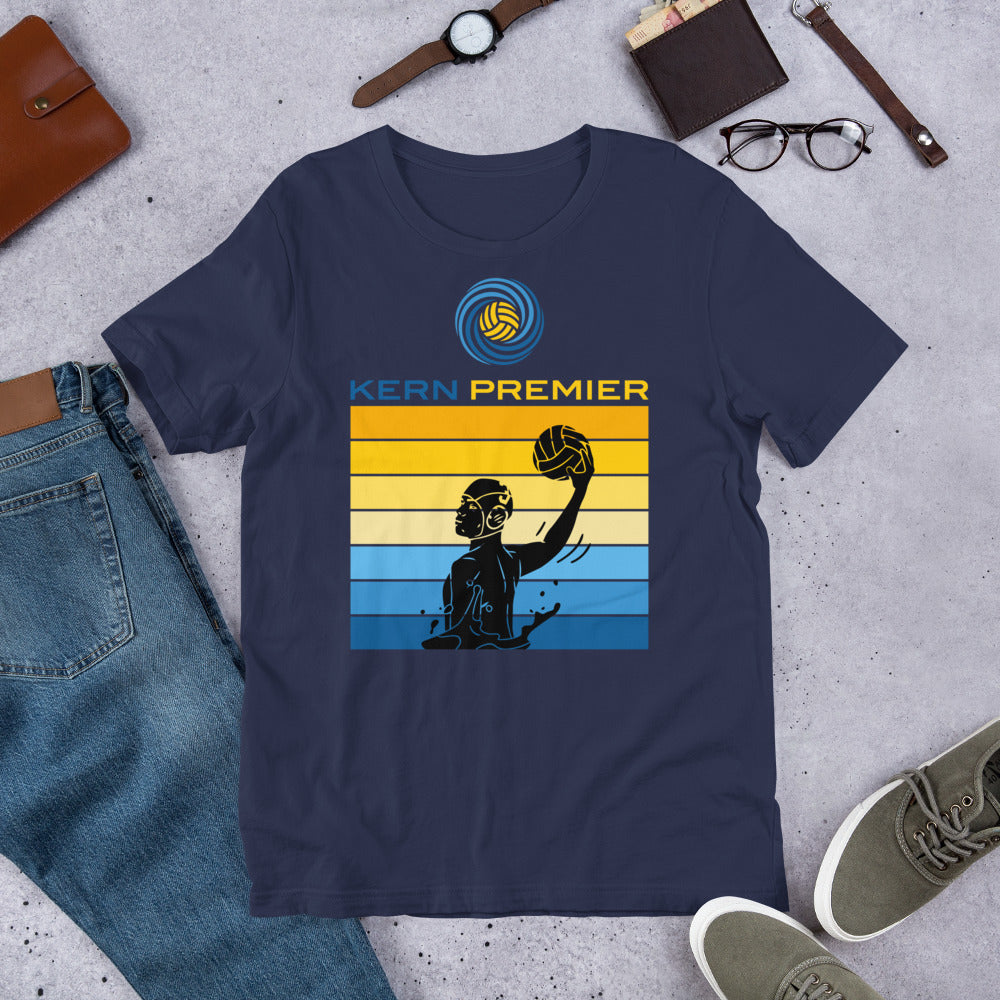 Kern Premier 7 color square horizontal with full logo male silhouette Unisex t-shirt Bella Canvas 3001
