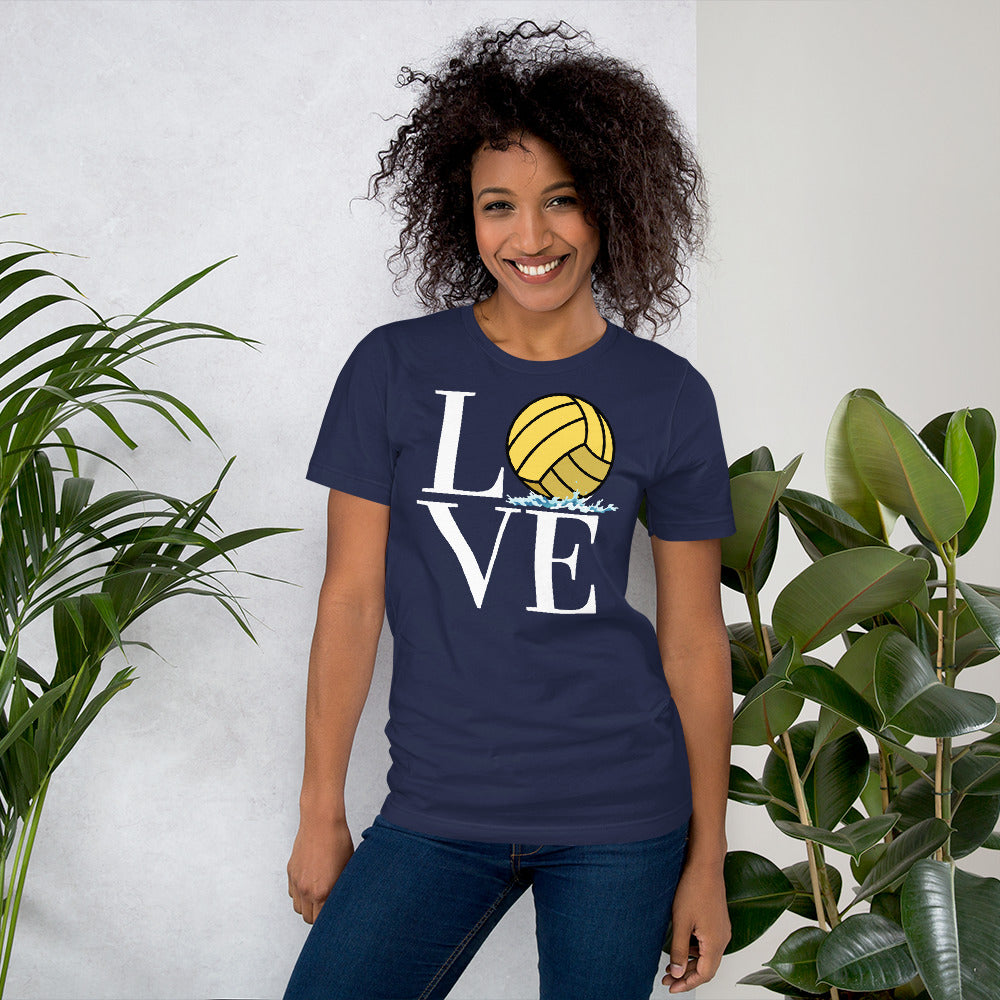 LOVE with Waterpolo Ball O - Unisex Soft T-shirt - Bella Canvas 3001