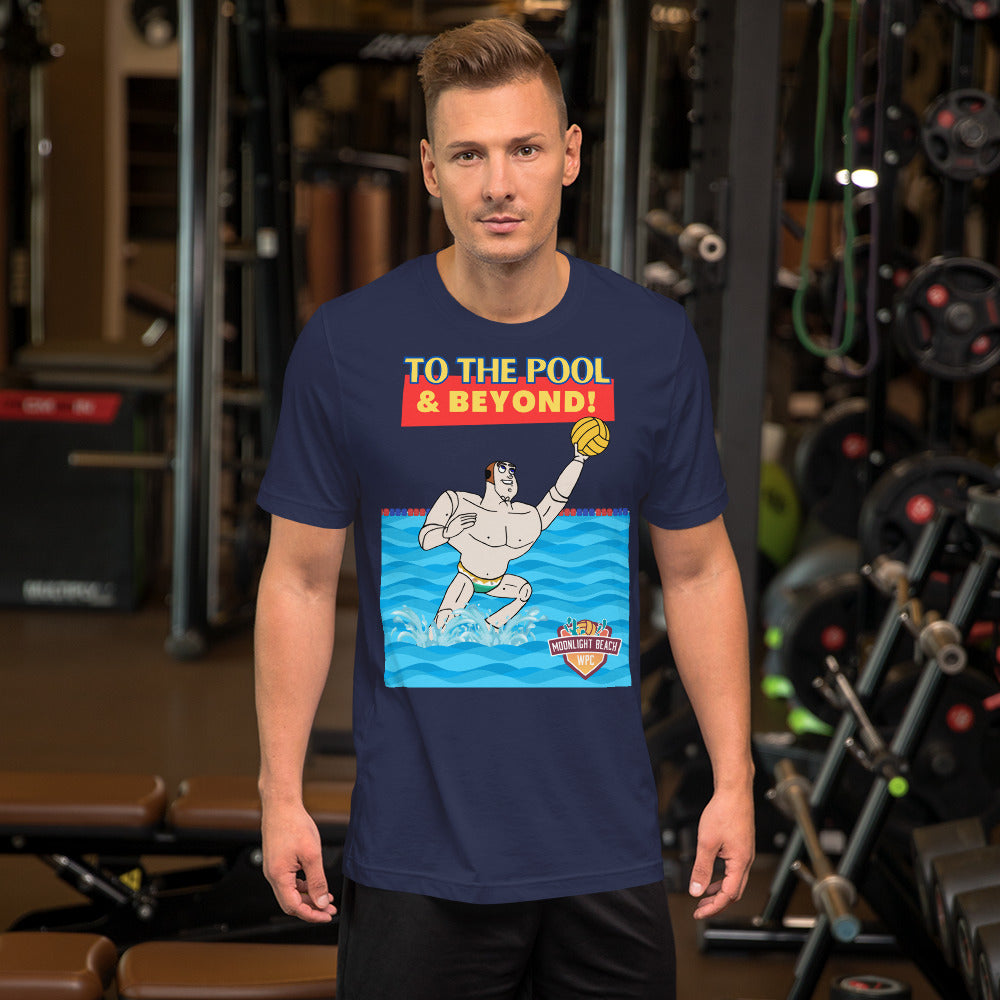 To the Pool and Beyond - Moonlight Beach WPC cap - Unisex Soft T-shirt - Bella Canvas 3001