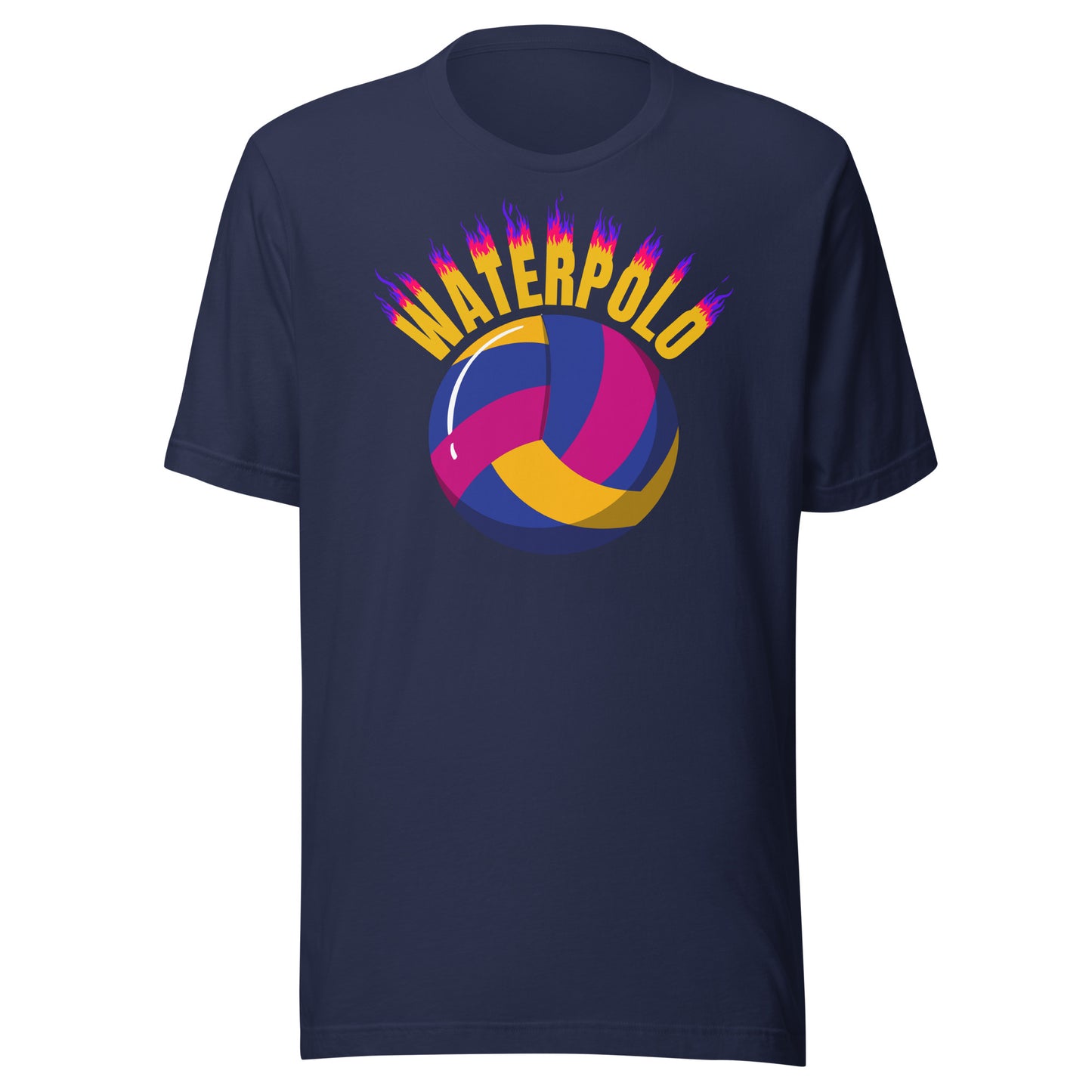 Water Polo on Fire Unisex t-shirt Bella Canvas 3001