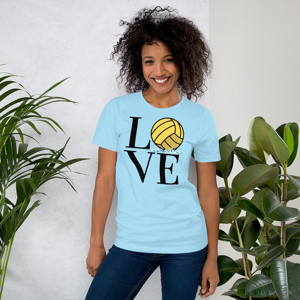 LOVE with Waterpolo Ball O - Unisex Soft T-shirt - Bella Canvas 3001