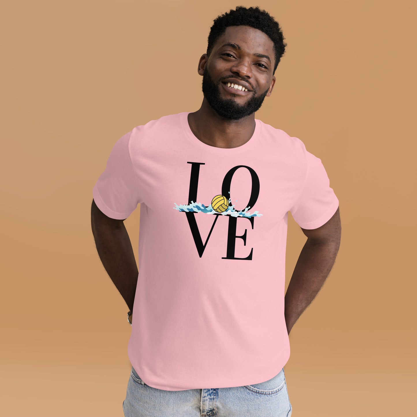 LOVE Waterpolo with a Small Splash - Unisex Soft T-shirt - Bella Canvas 3001