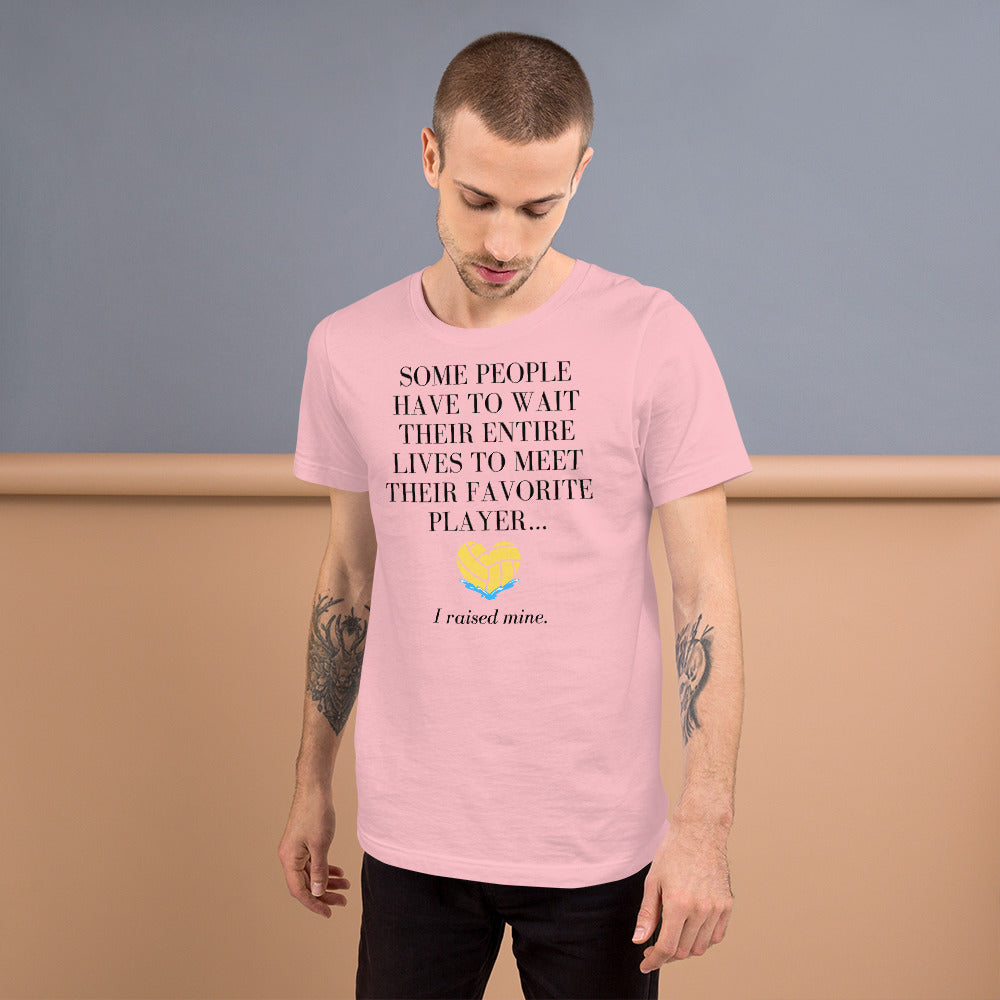 I Raised My Favorite Player with heart - Unisex Soft T-shirt - Bella Canvas 3001