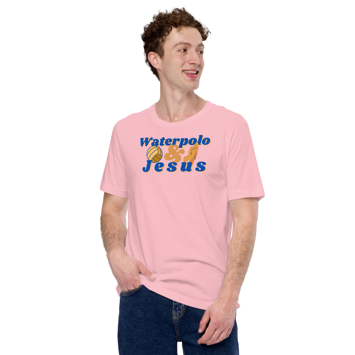 Waterpolo and Jesus - Unisex Soft T-shirt - Bella Canvas 3001