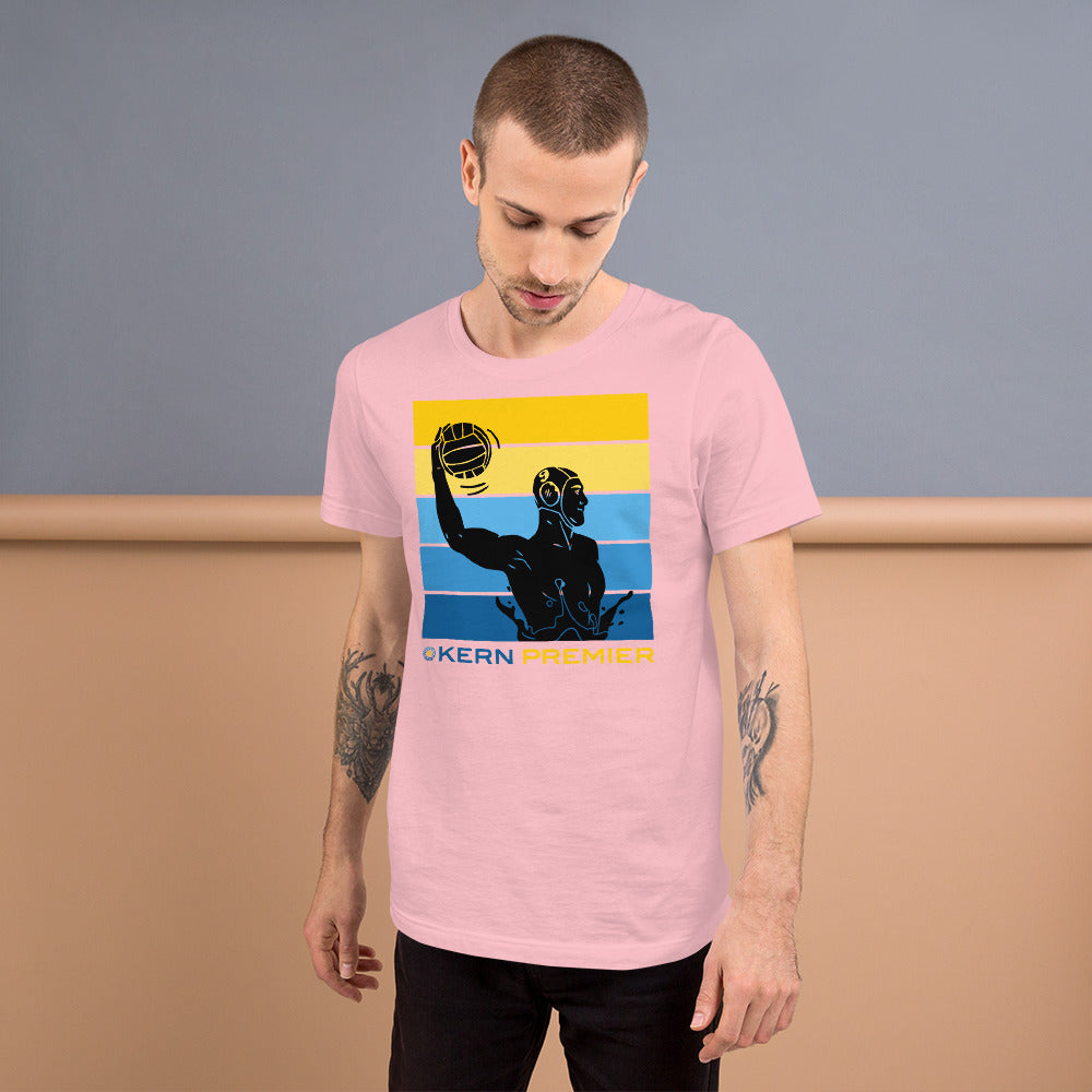 Kern Premier 5 color horizontal square male silhouette - Unisex Soft T-shirt - Bella Canvas 3001