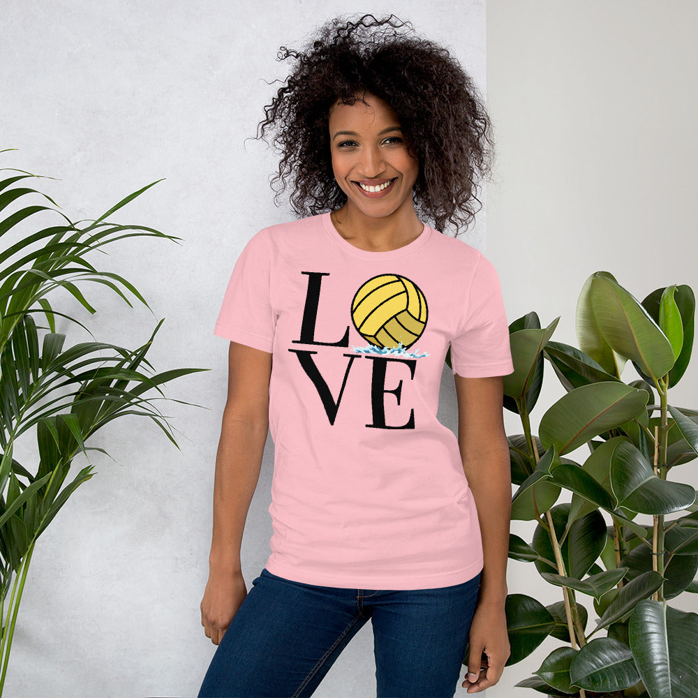 LOVE with Waterpolo Ball O - Unisex Soft T-shirt - Bella Canvas 3001