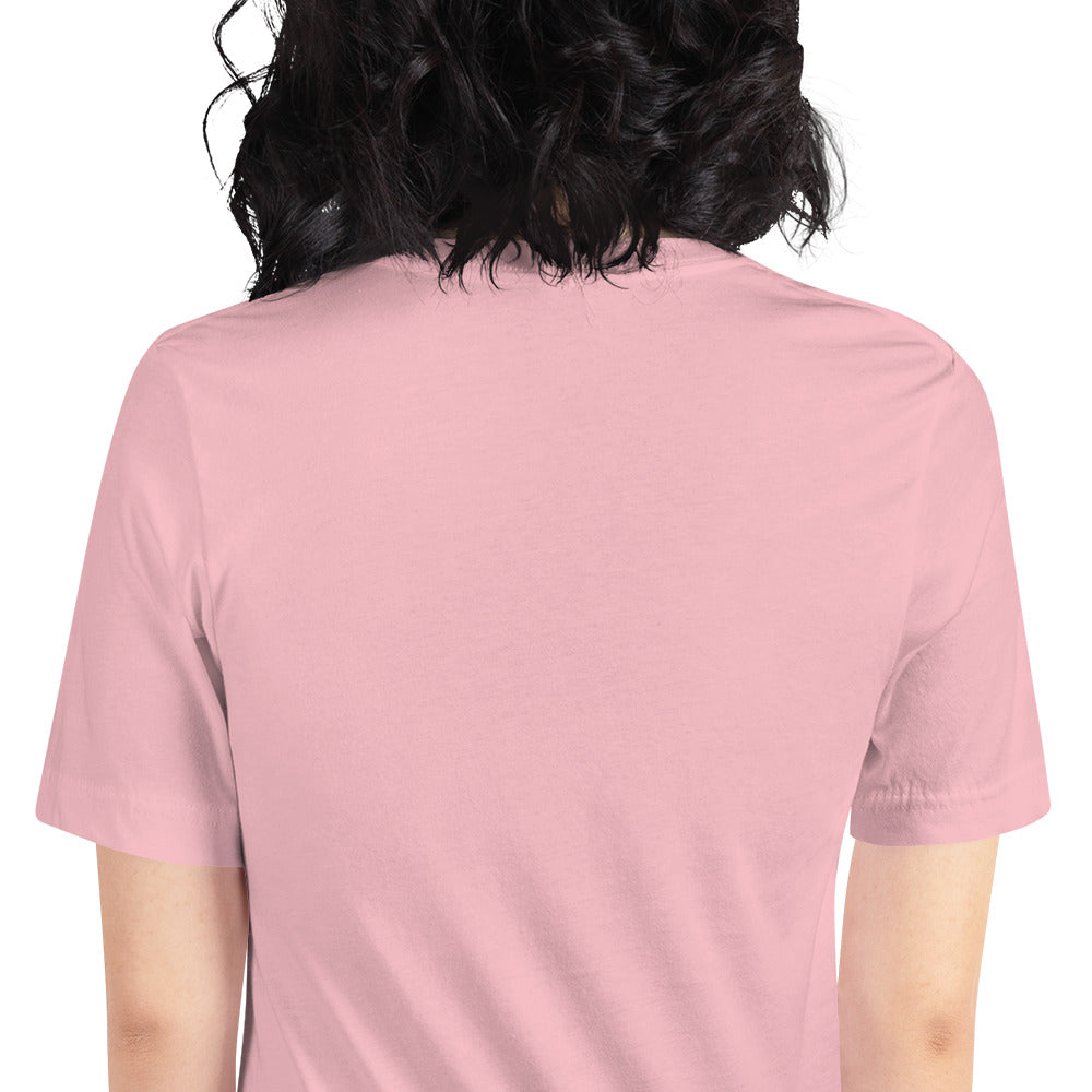 Kern Premier 5 color circle female silhouette - Unisex Soft T-shirt - Bella Canvas 3001