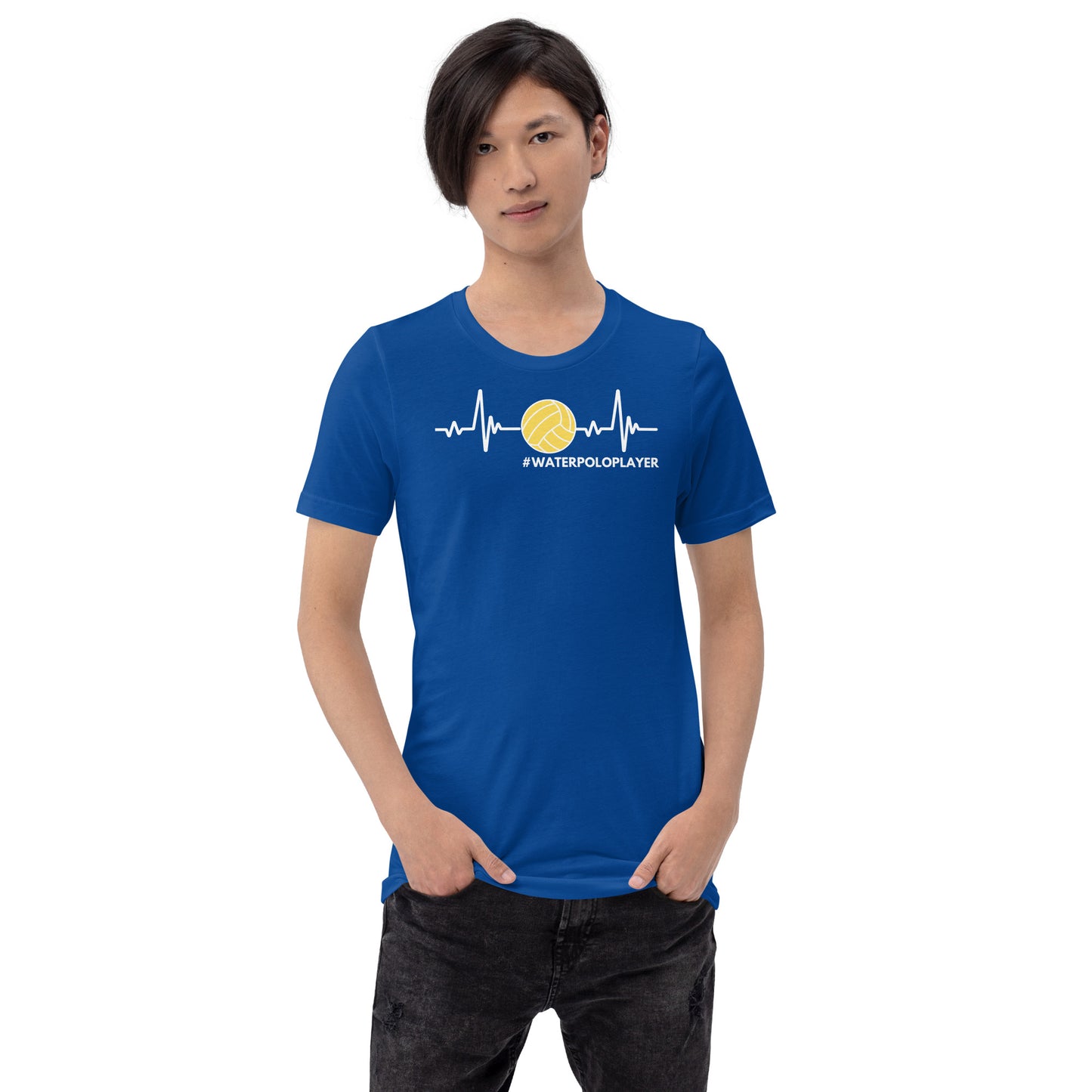 Waterpolo Player Heartbeat - Unisex Soft T-shirt - Bella Canvas 3001
