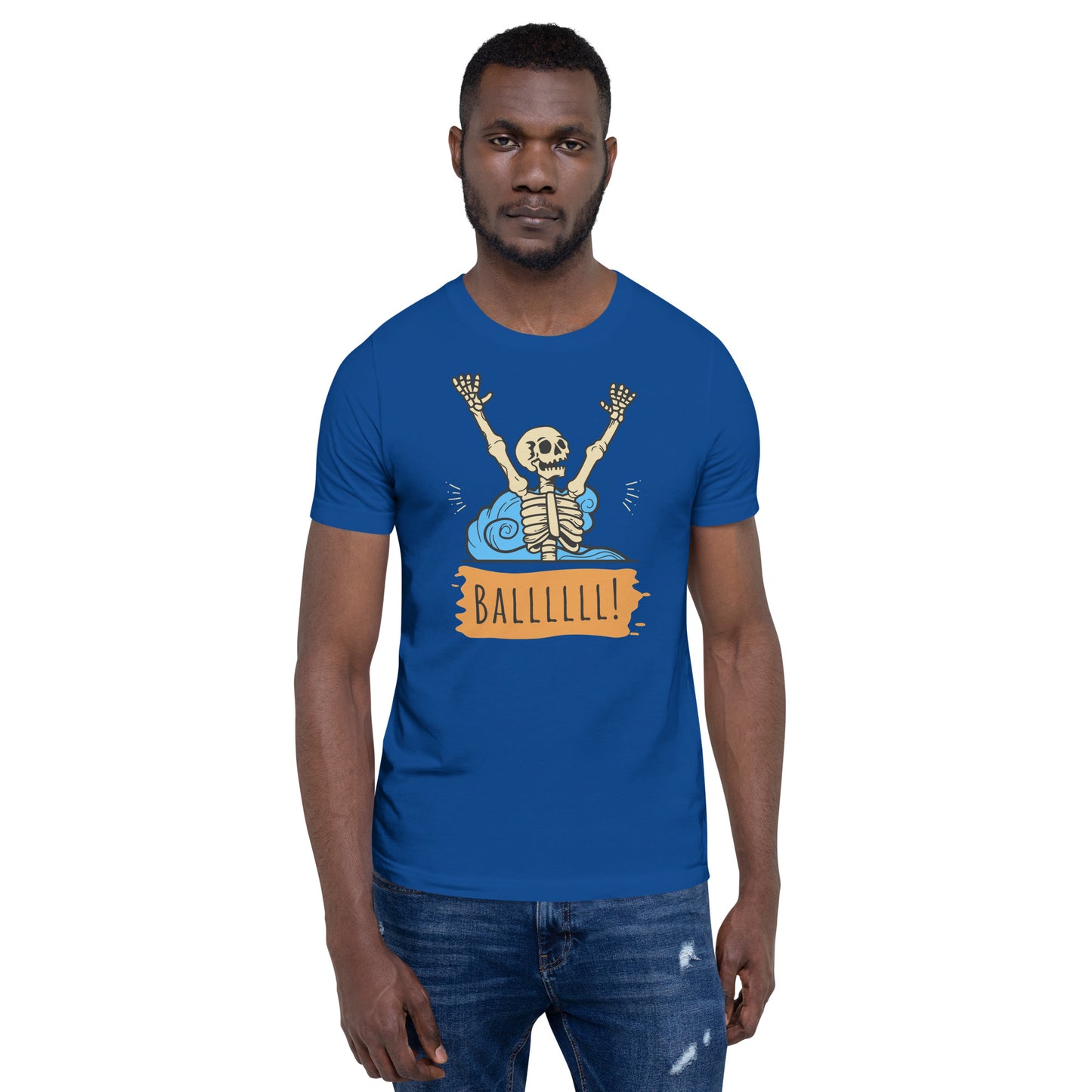 Gimme the Ball Skeleton - Unisex Soft T-shirt - Bella Canvas 3001