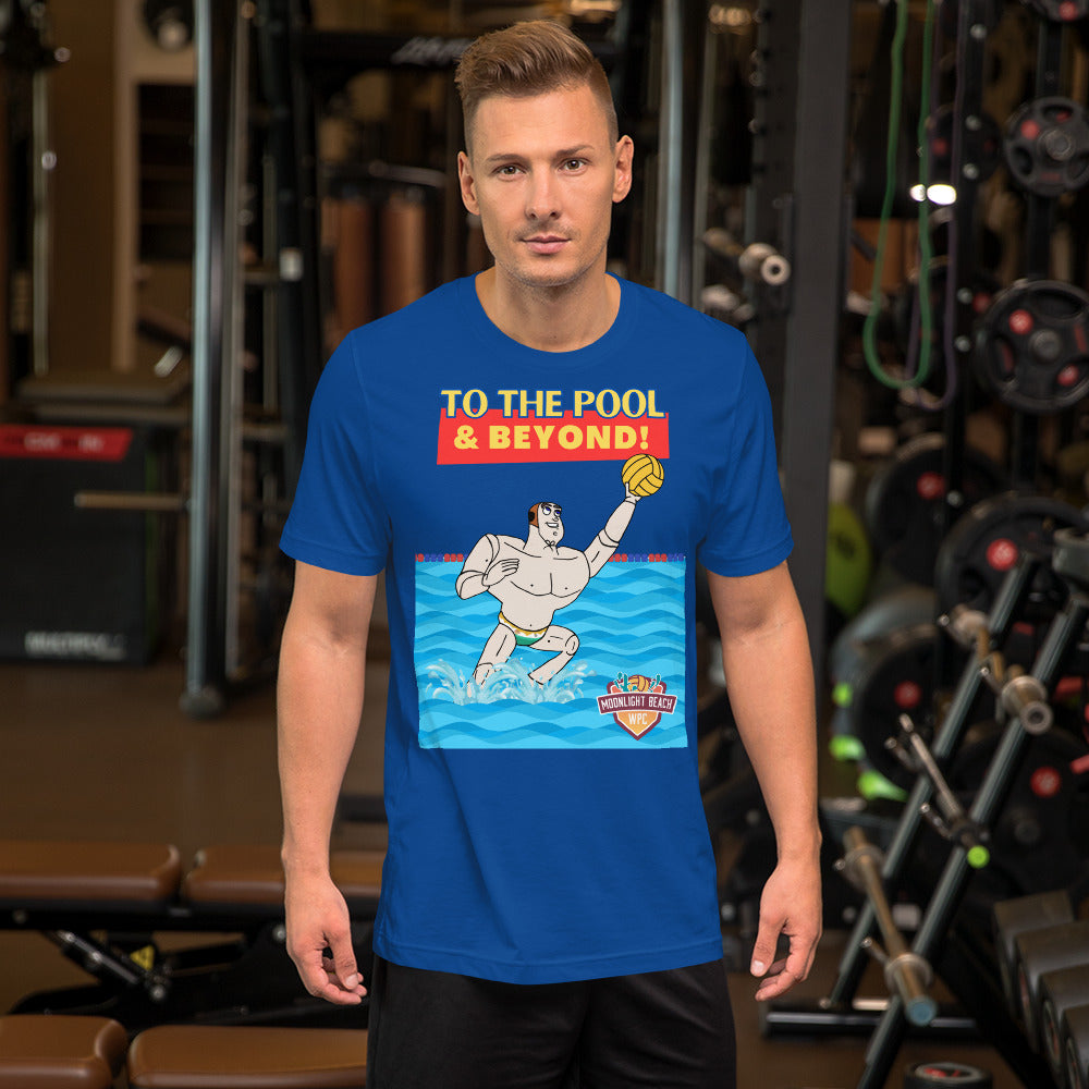 To the Pool and Beyond - Moonlight Beach WPC cap - Unisex Soft T-shirt - Bella Canvas 3001