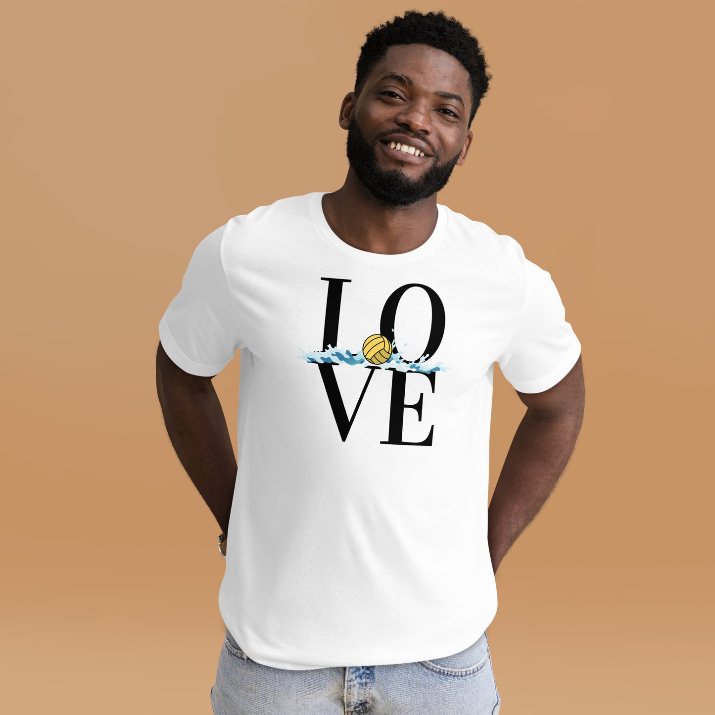 LOVE Waterpolo with a Small Splash - Unisex Soft T-shirt - Bella Canvas 3001