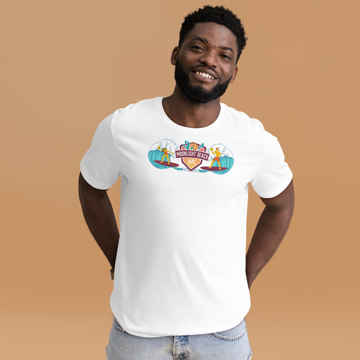 Moonlight Beach WPC surfer Unisex t-shirt