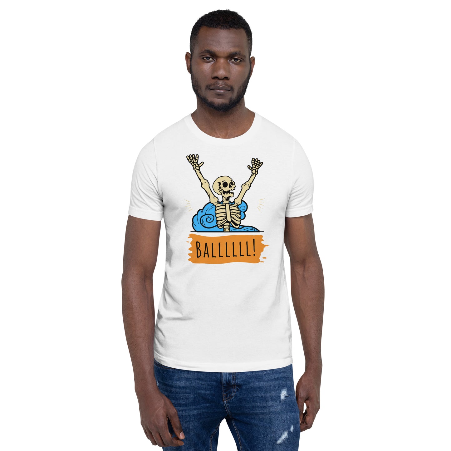 Gimme the Ball Skeleton - Unisex Soft T-shirt - Bella Canvas 3001