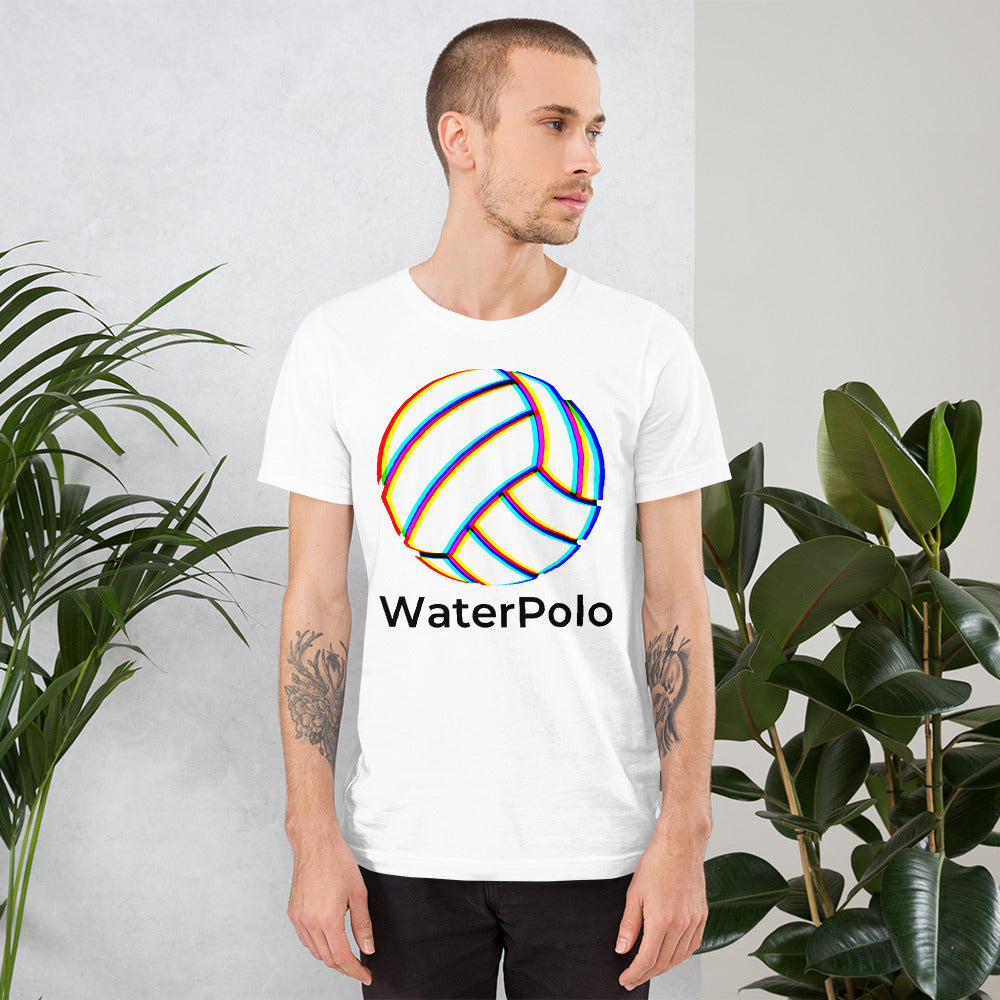 Tick Tock it's Waterpolo Time! - Trippy Water Polo Ball Design - Unisex Soft T-shirt - Bella Canvas 3001