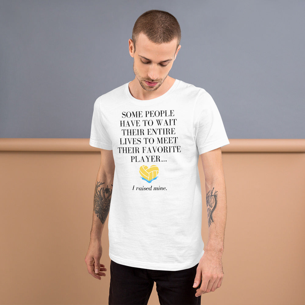 I Raised My Favorite Player with heart - Unisex Soft T-shirt - Bella Canvas 3001