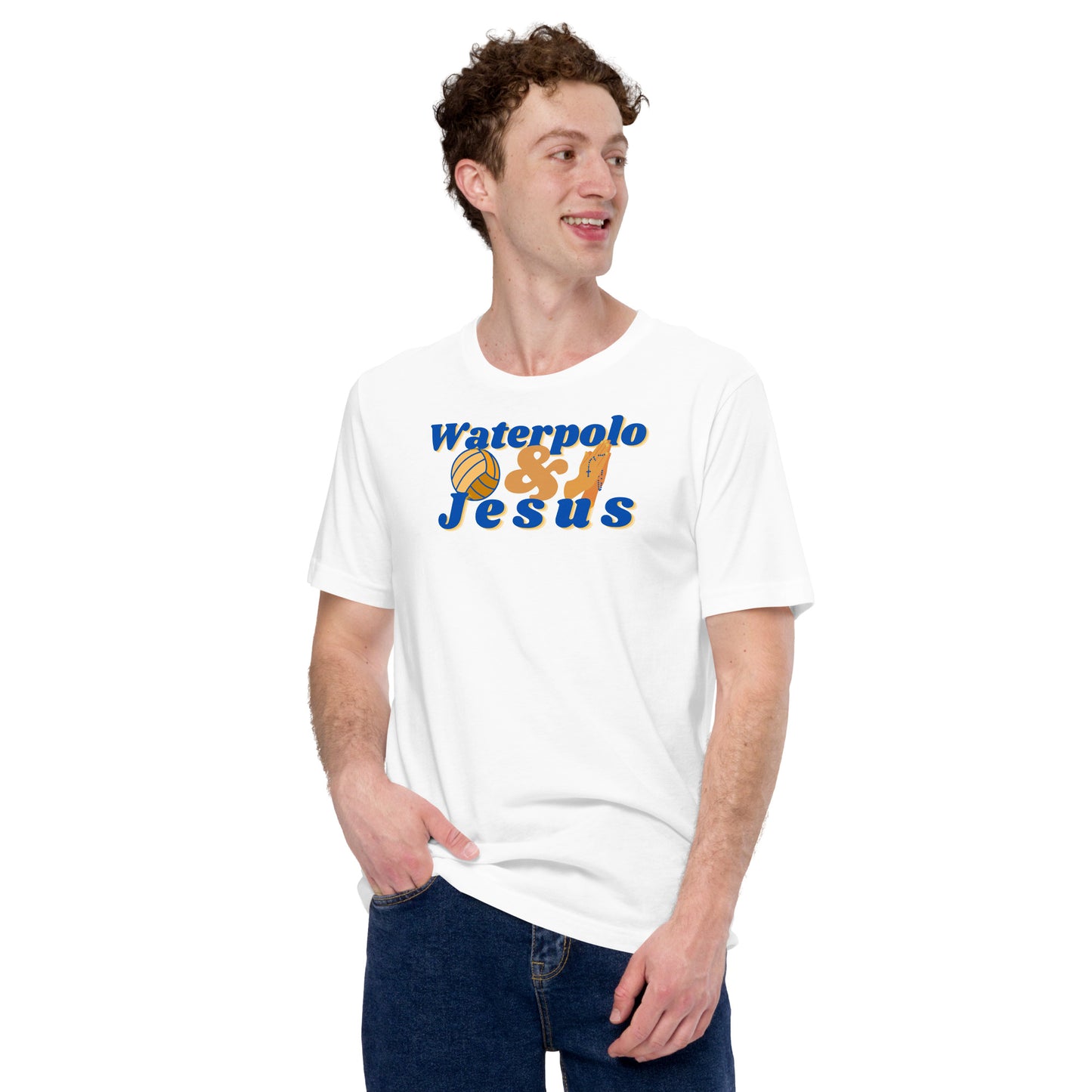 Waterpolo and Jesus - Unisex Soft T-shirt - Bella Canvas 3001