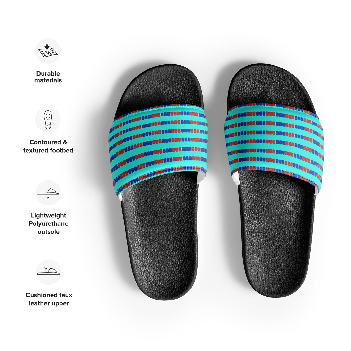 Swim Lane Stripes- Women's slides