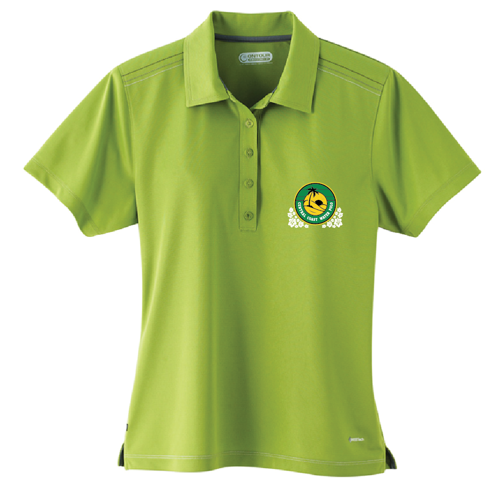Central Coast - Womens Dunlay SS Polo - Logo + Hibiscus