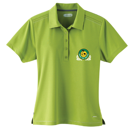 Central Coast - Womens Dunlay SS Polo - Logo + Hibiscus