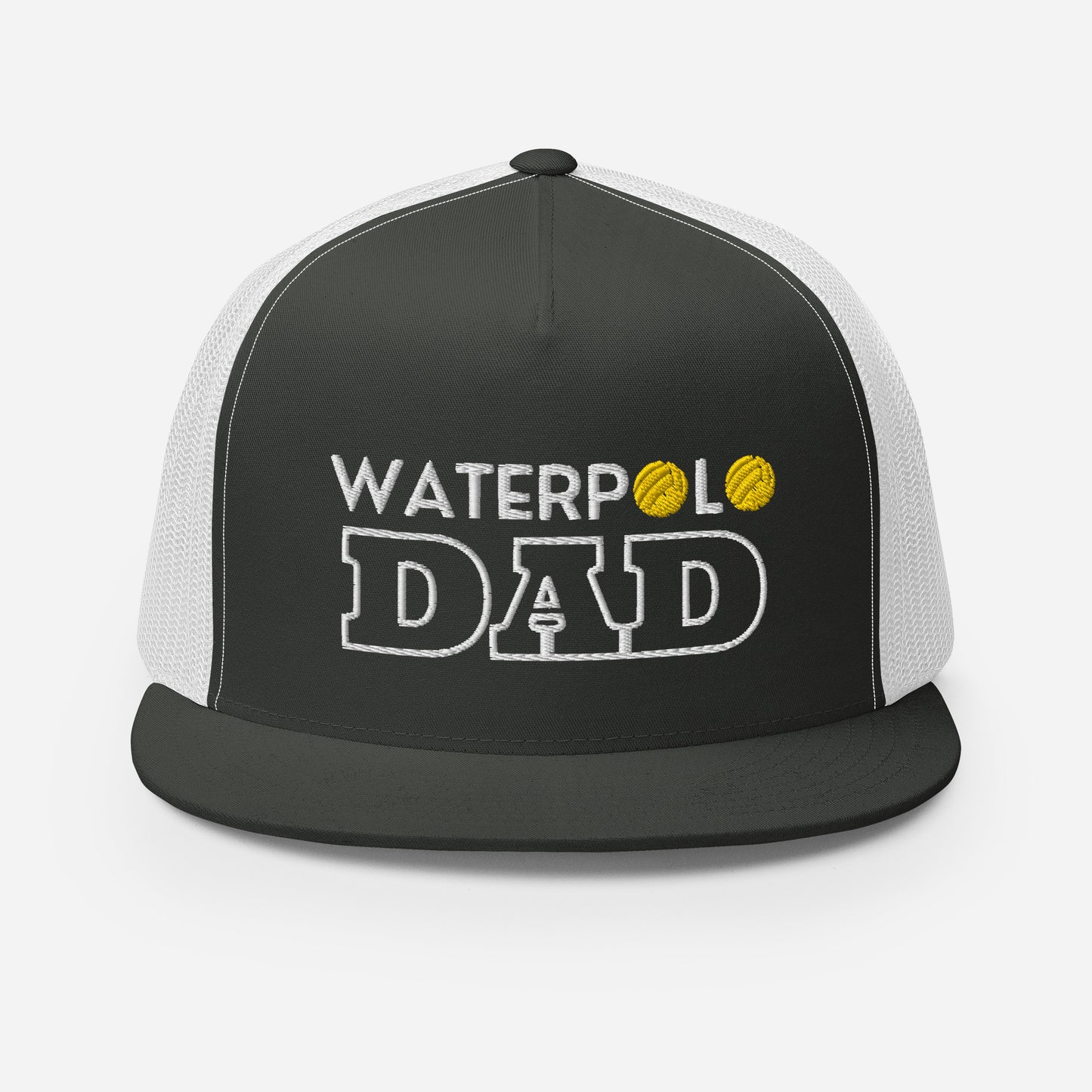 Waterpolo Dad - Embroidered 5 Panel Trucker Cap | Yupoong 6006