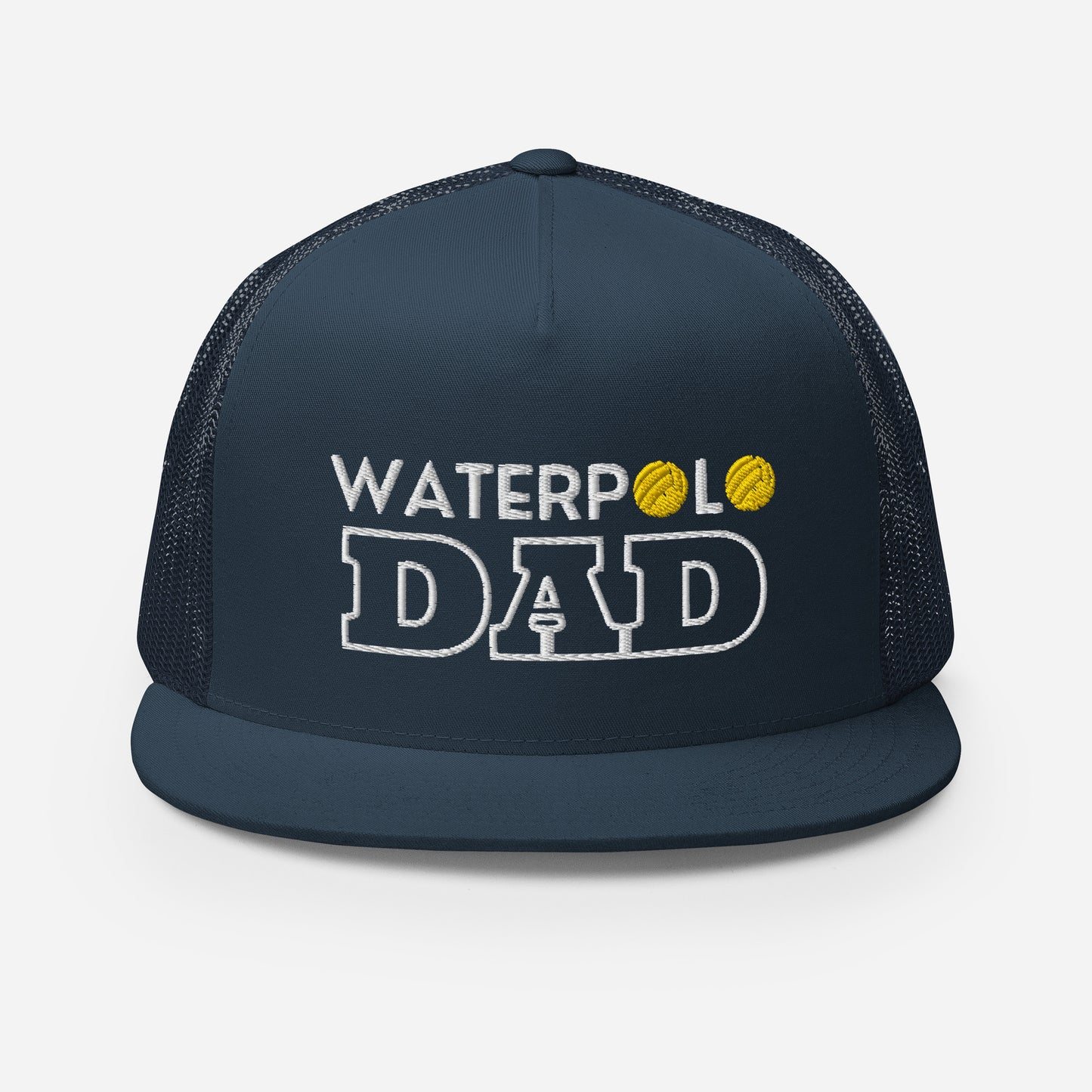 Waterpolo Dad - Embroidered 5 Panel Trucker Cap | Yupoong 6006
