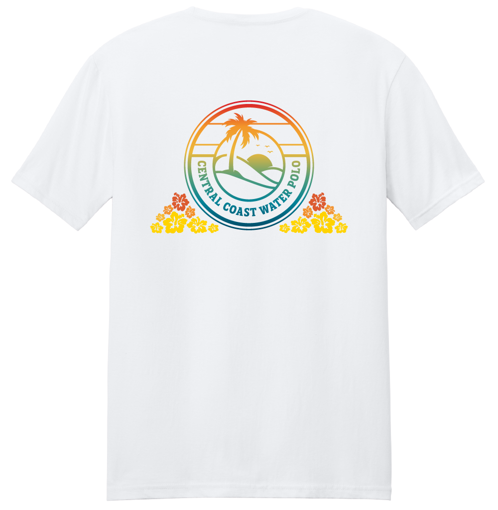 Central Coast - 2026 - Colorful Central Coast Logo + Hibiscus - Left Chest + Back