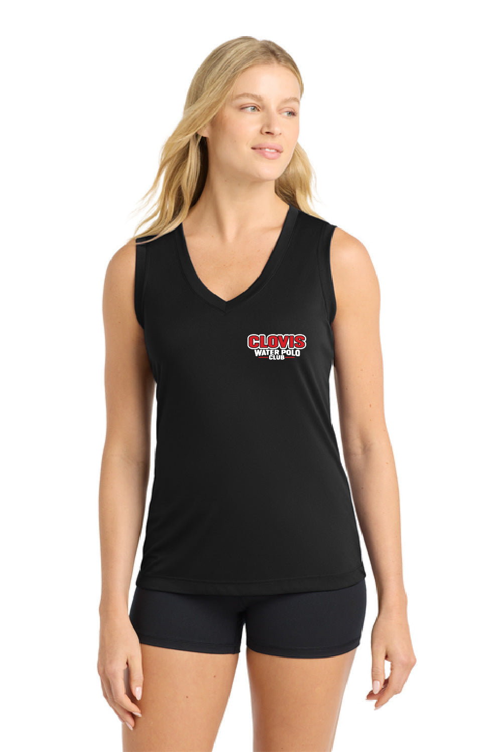 Clovis WPC - LST352 Sport-Tek Women's Sleeveless V-Neck Tee