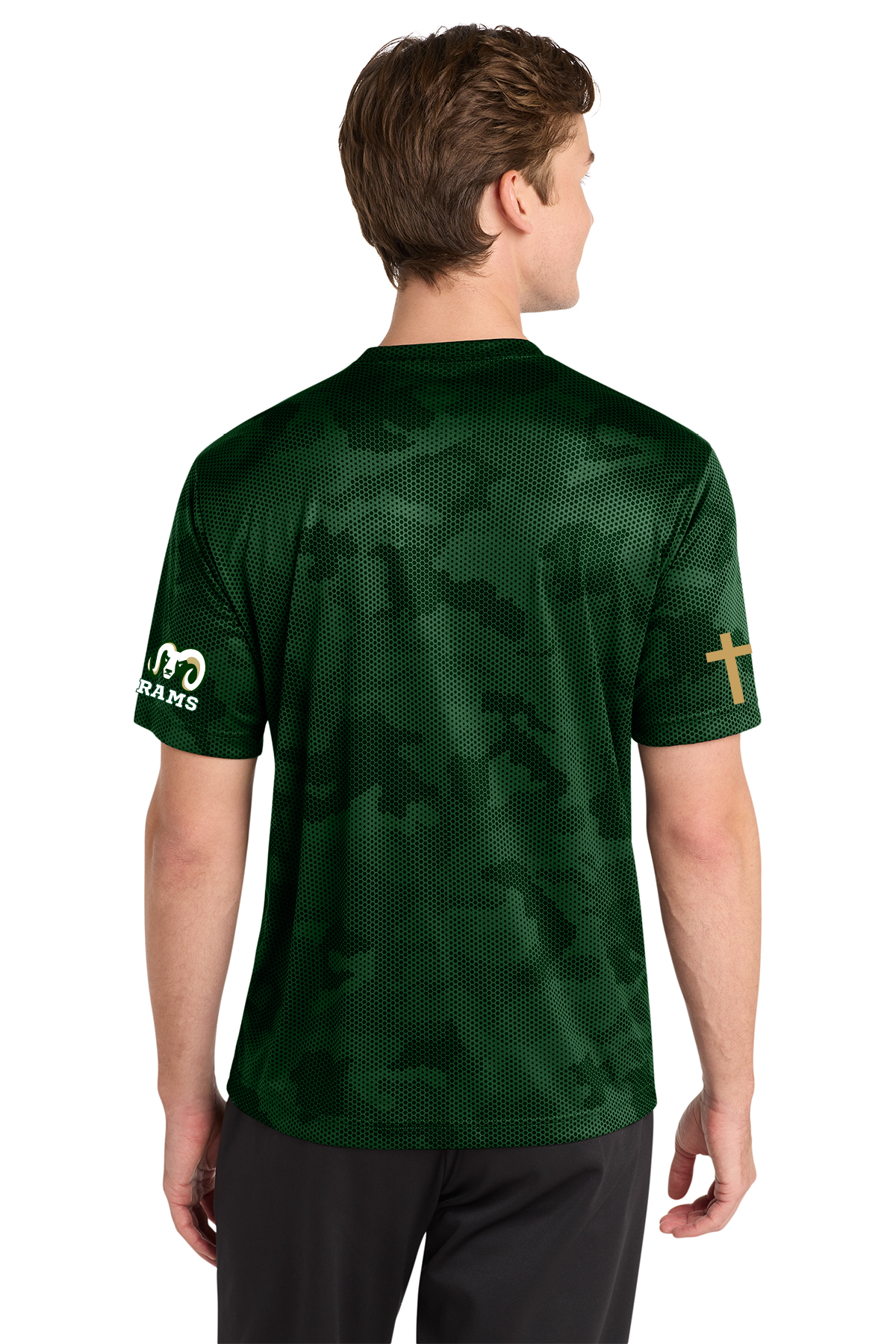 Garces Waterpolo - Custom Football Style - Sport-Tek® CamoHex Tee. ST370