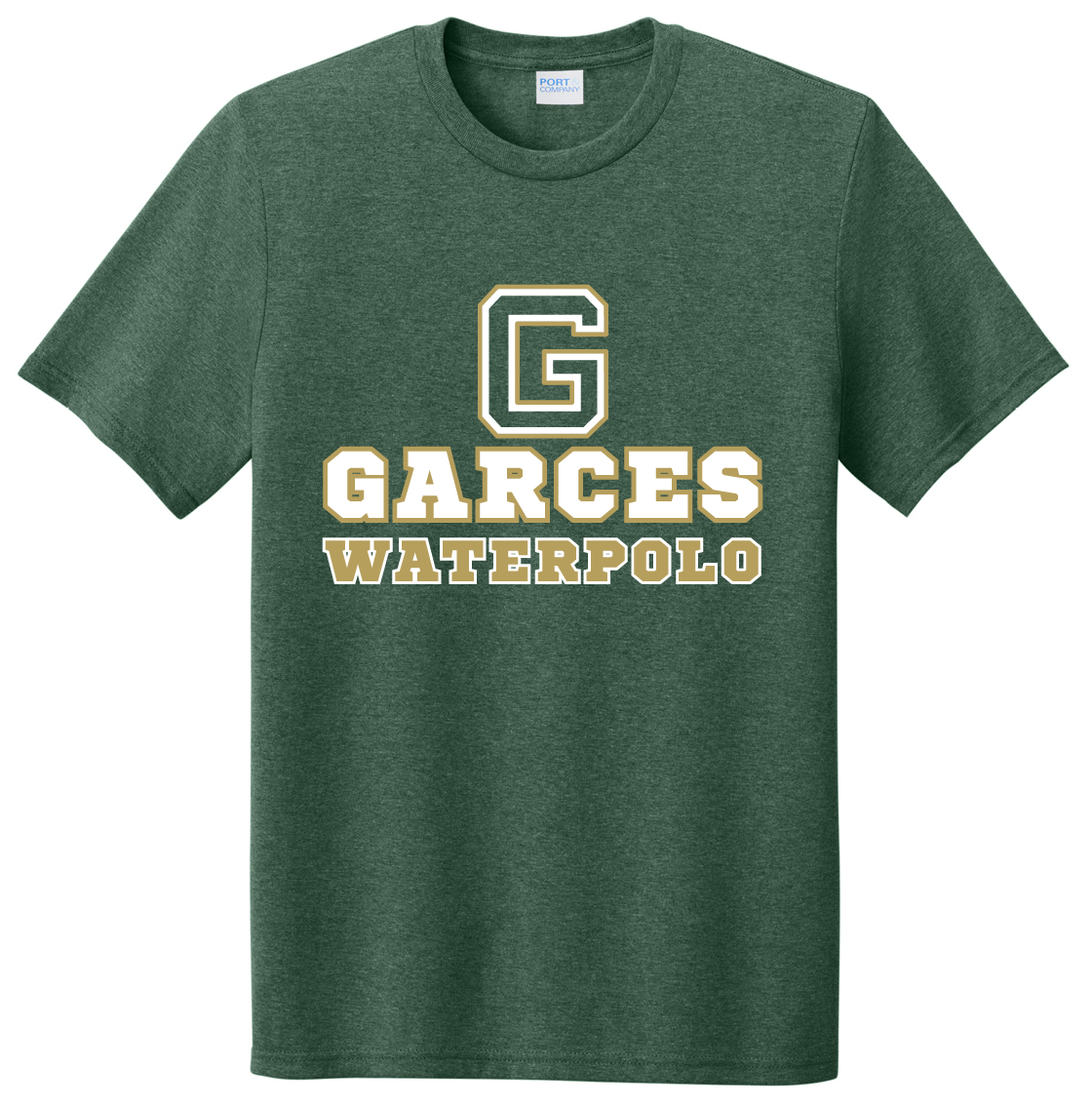 Garces Waterpolo - Heather Forest Green - Super Soft Tri-Blend TShirt - PC330