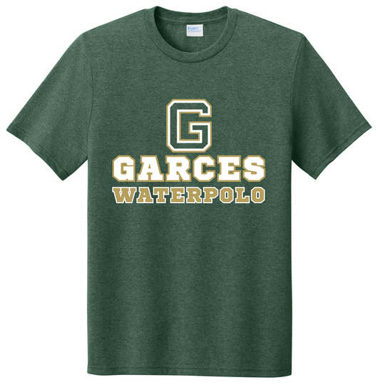 Garces Waterpolo - Heather Forest Green - Super Soft Tri-Blend TShirt - PC330