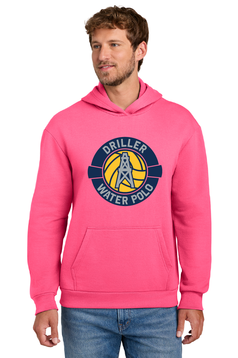 Drillers Waterpolo - Pink Easy Fleece Pullover Hoodie - PC68H
