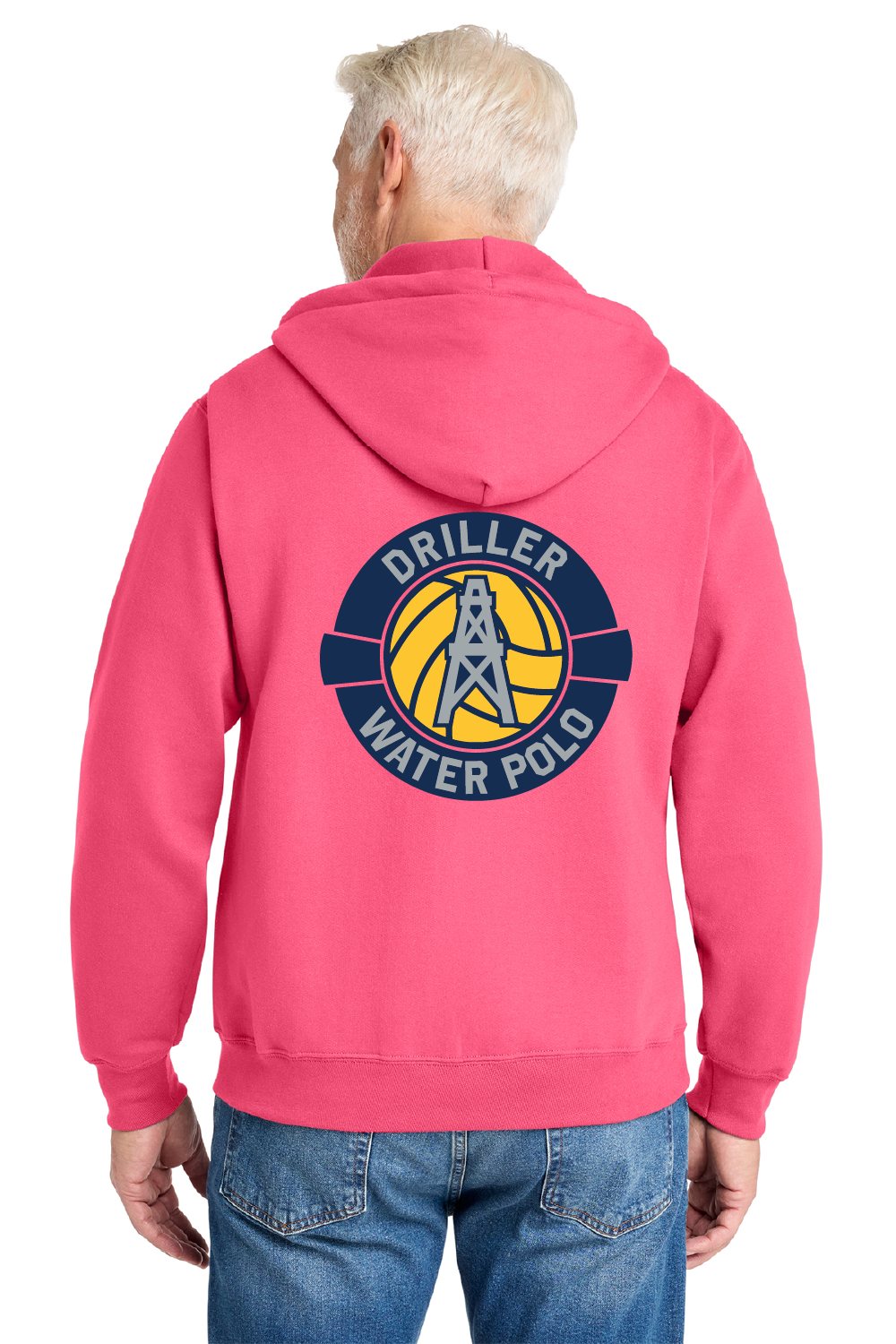 Drillers Waterpolo - Pink Fleece Full Zip Hoodie - PC78ZH