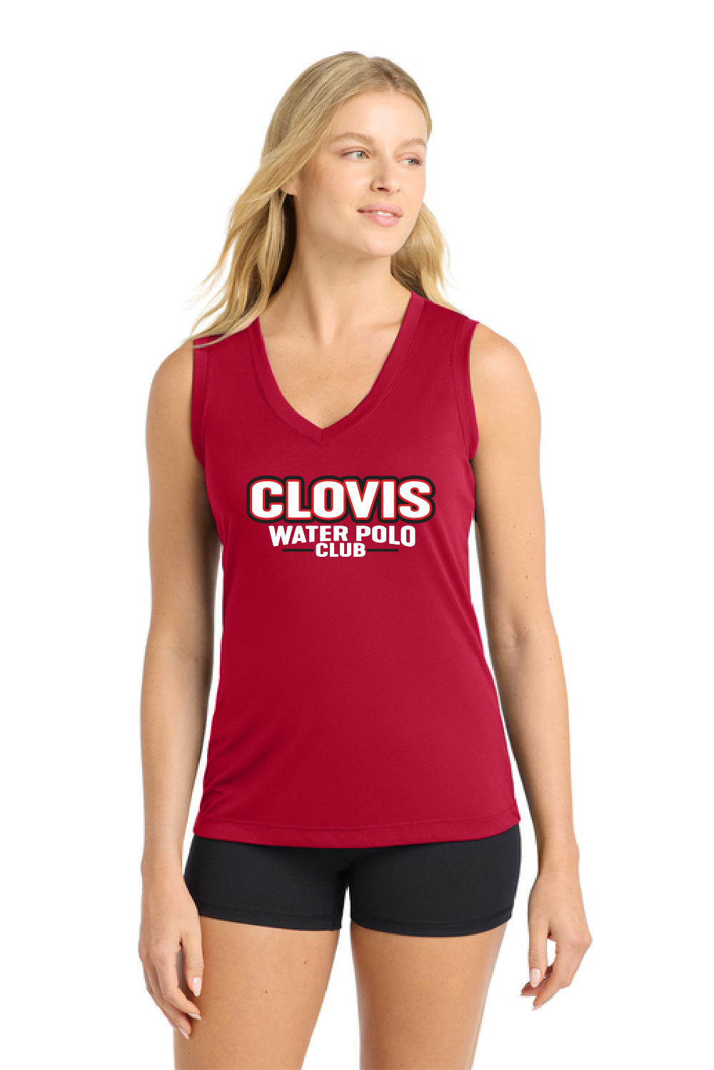 Clovis WPC - LST352 Sport-Tek Women's Sleeveless V-Neck Tee