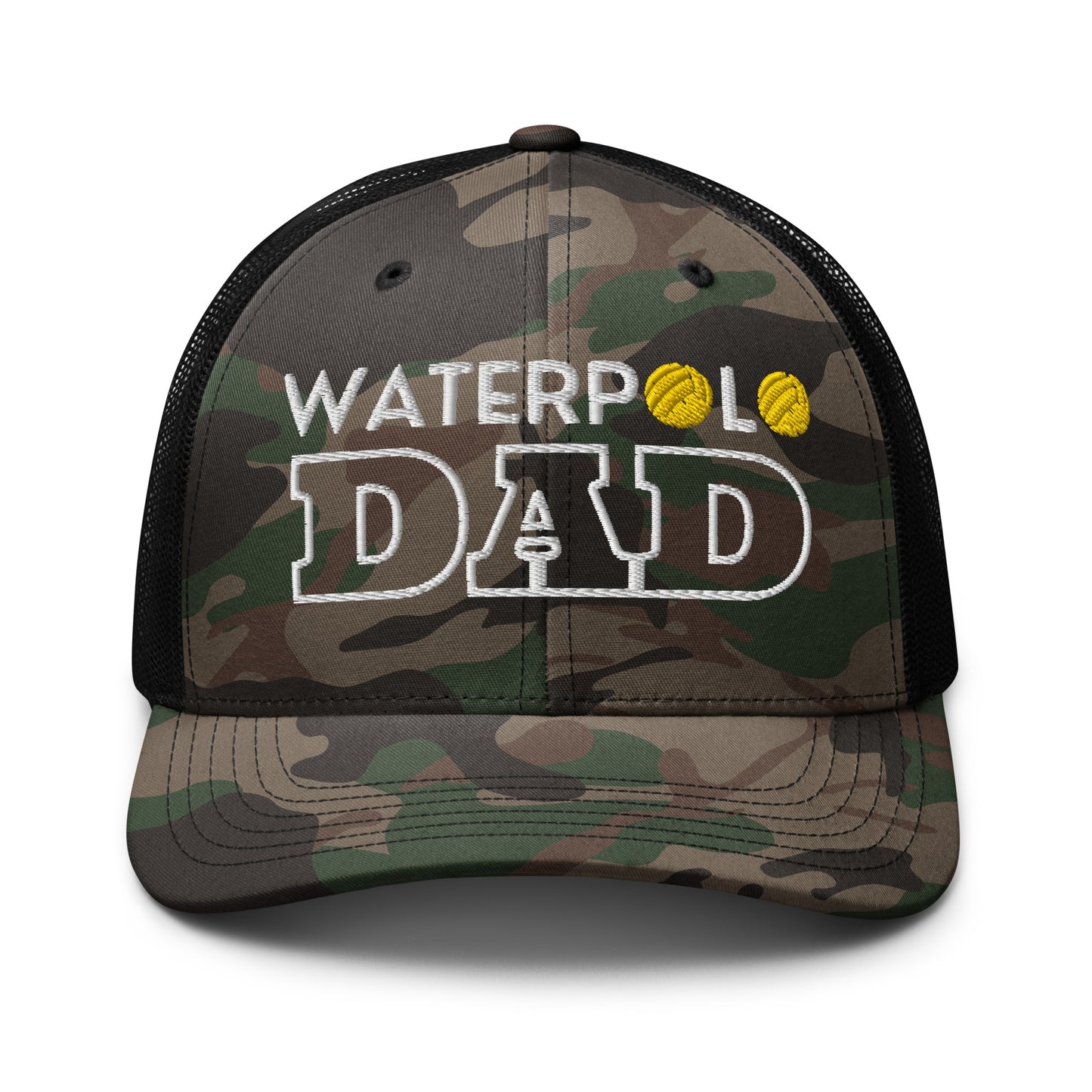 Waterpolo Dad - Embroidered Camouflage Trucker Hat | Otto Cap 105-1247