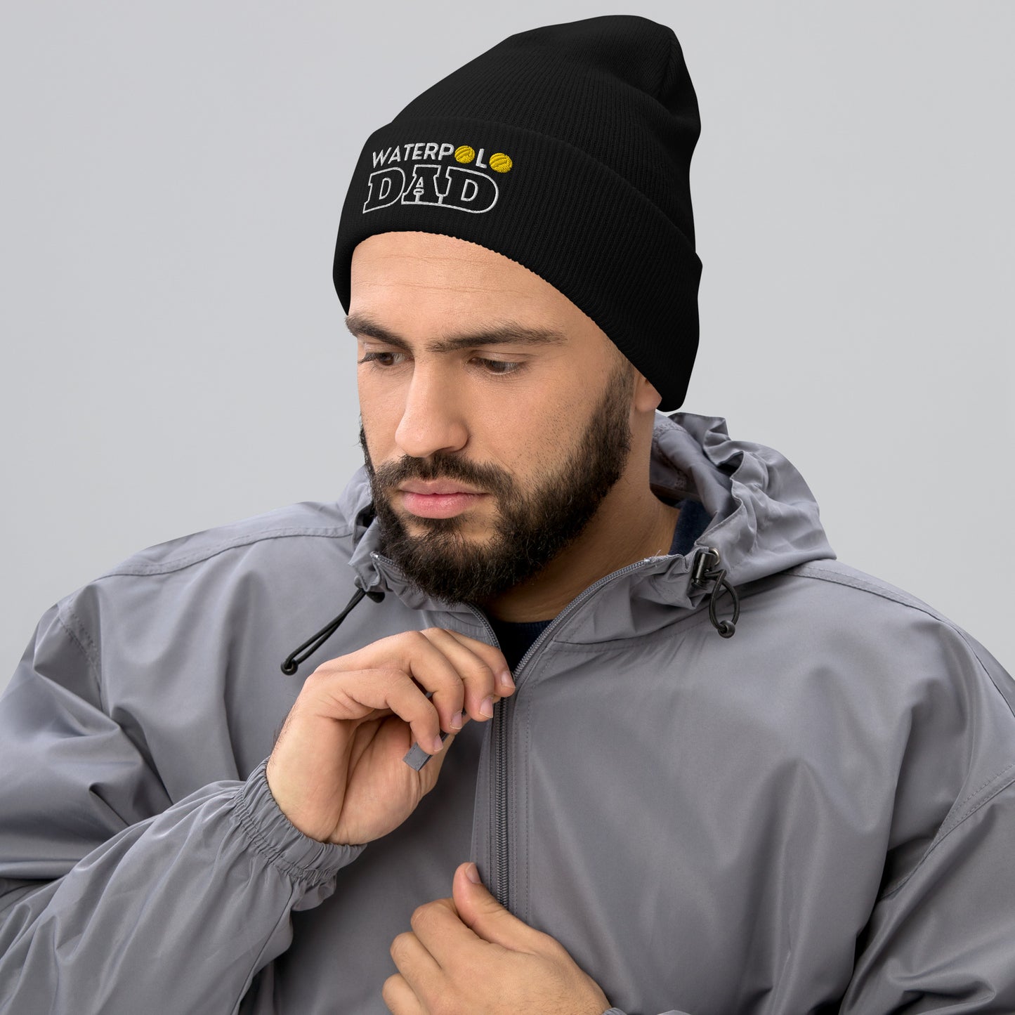 Waterpolo Dad - Embroidered Cuffed Beanie | Yupoong 1501KC