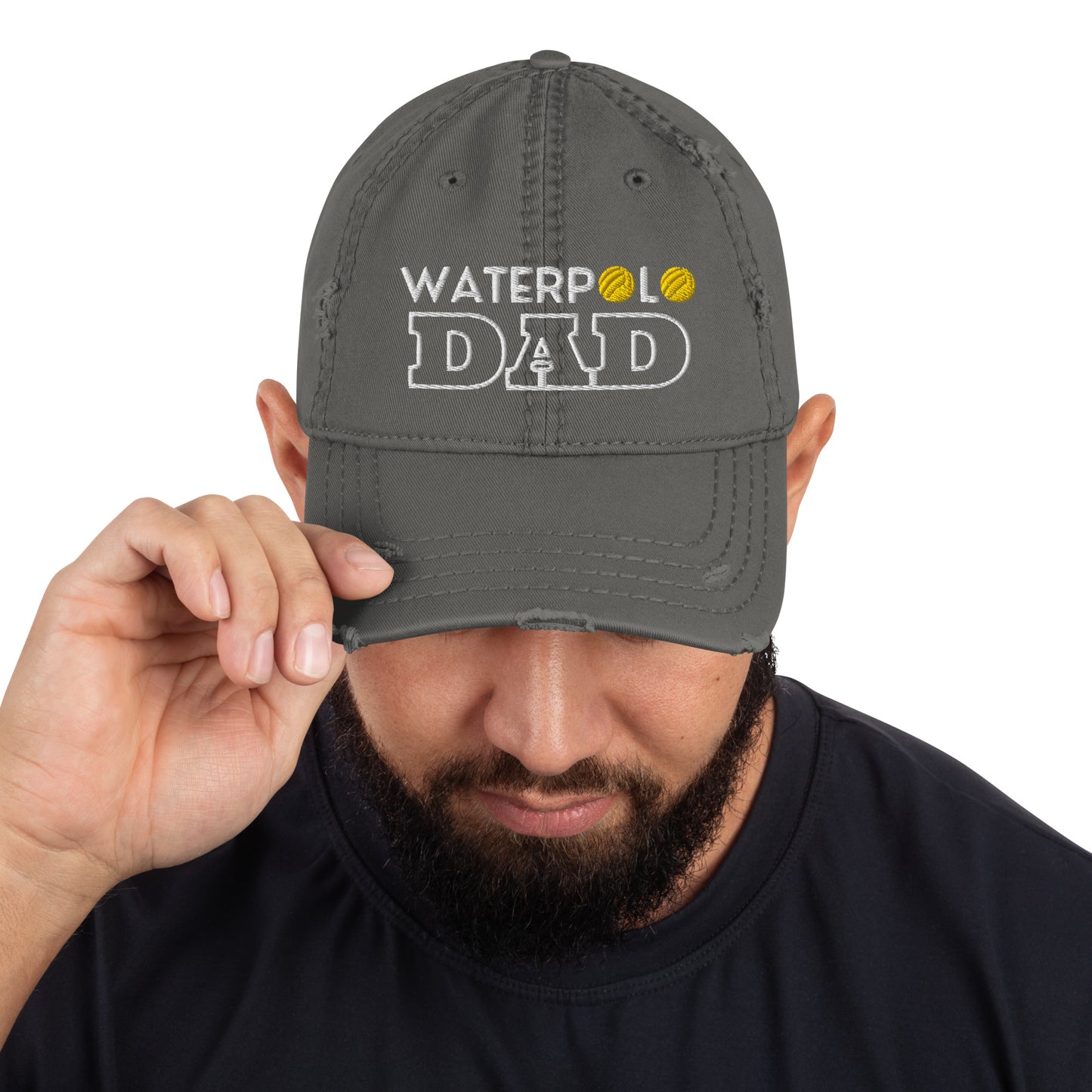 Waterpolo Dad - Embroidered Distressed Dad Hat | Otto Cap 104-1018