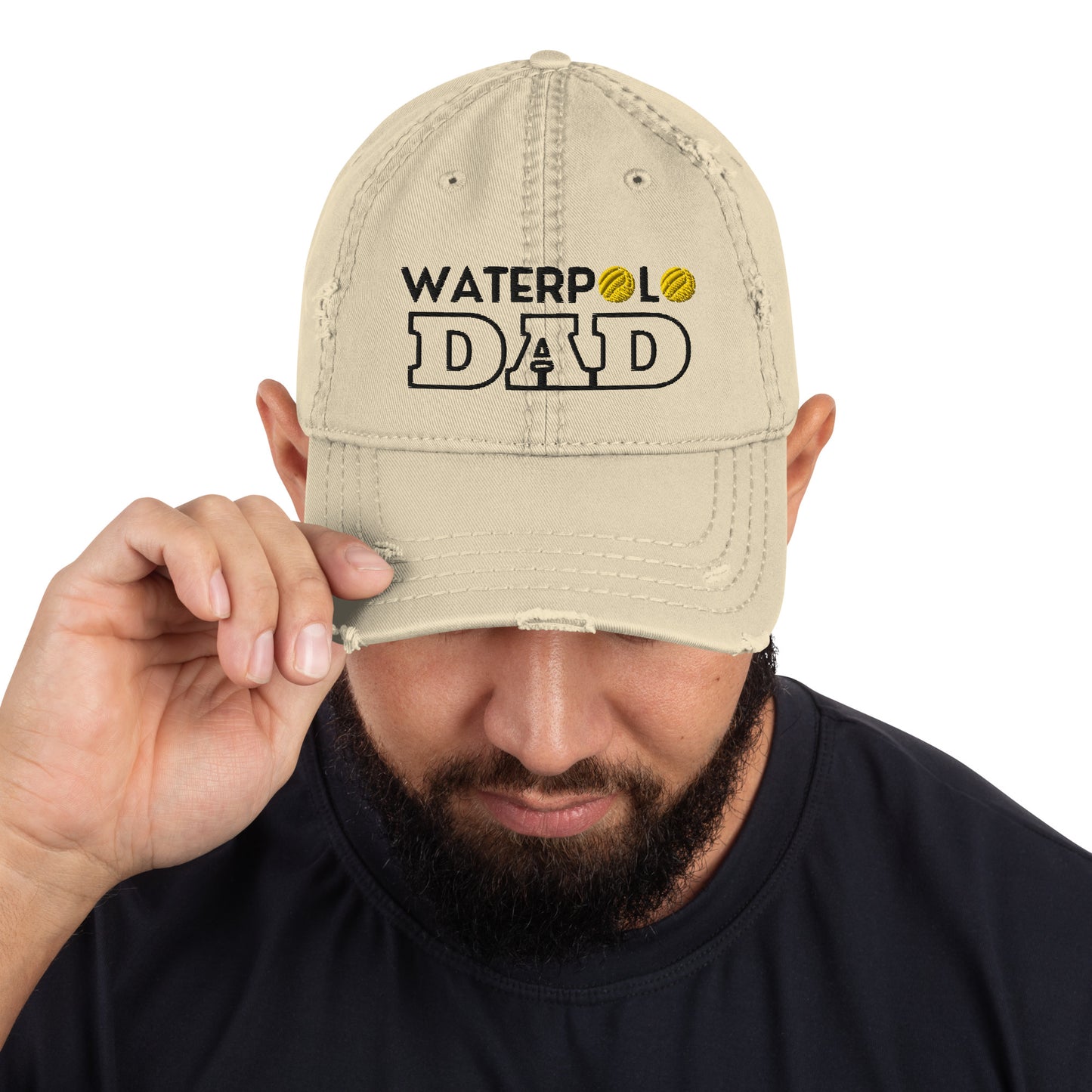 Waterpolo Dad - Embroidered Distressed Dad Hat | Otto Cap 104-1018