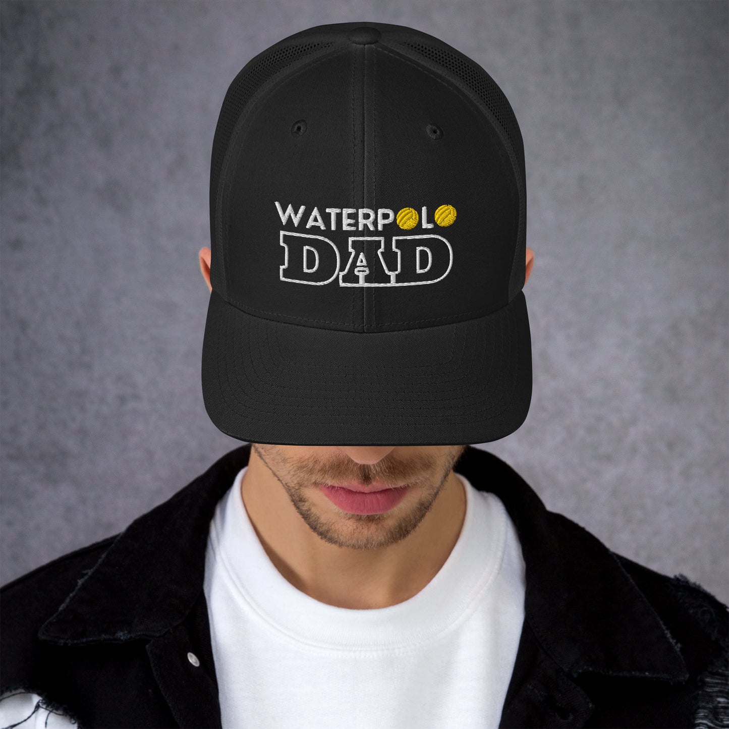 Waterpolo Dad - Embroidered Retro Trucker Hat | Yupoong 6606