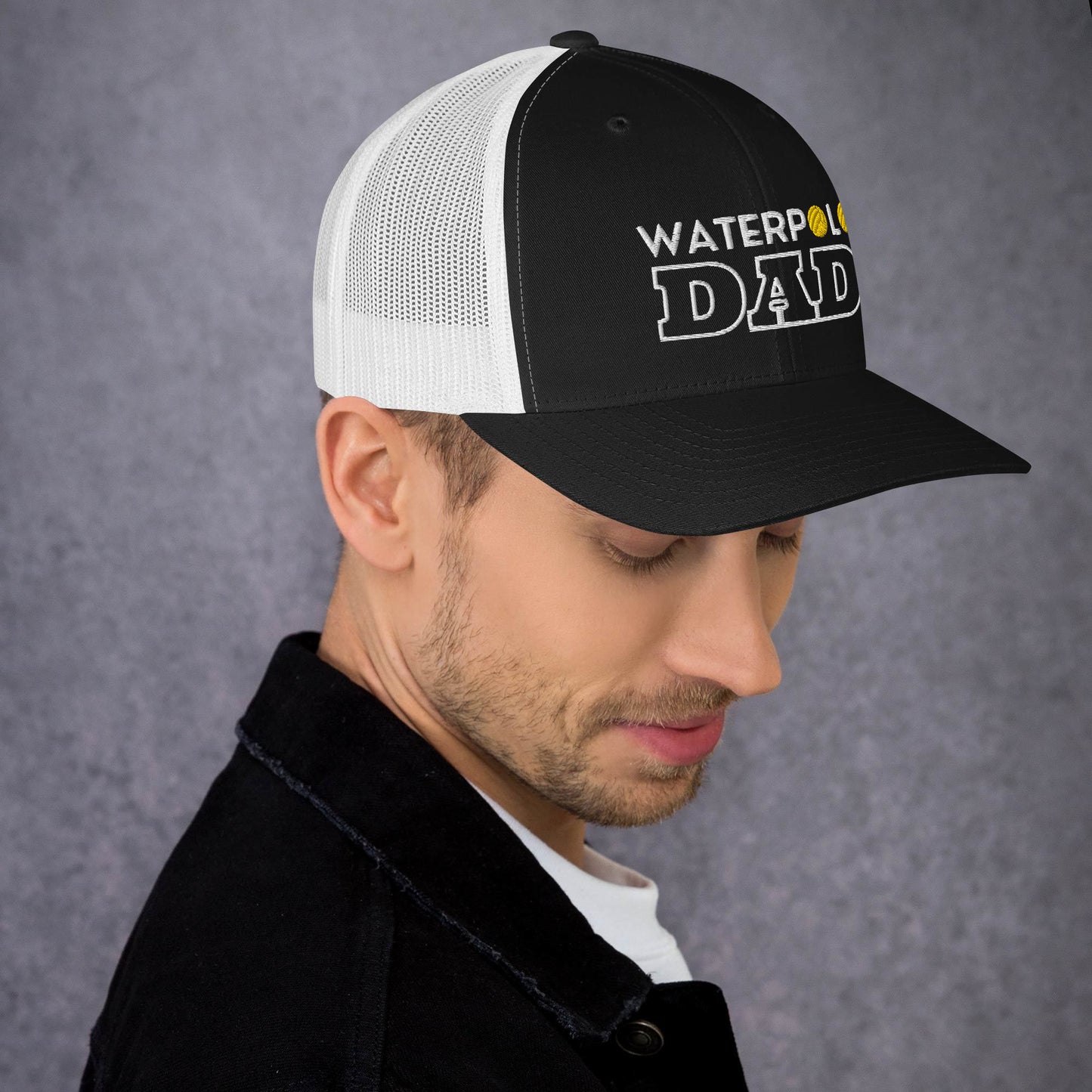 Waterpolo Dad - Embroidered Retro Trucker Hat | Yupoong 6606