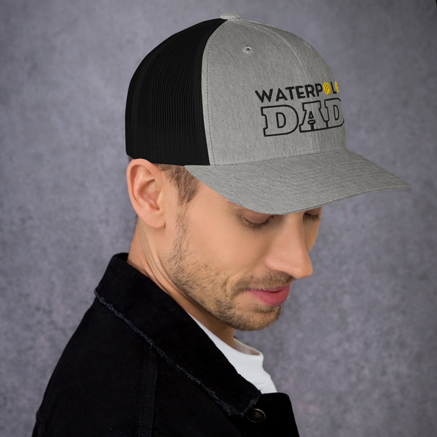 Waterpolo Dad - Embroidered Retro Trucker Hat | Yupoong 6606