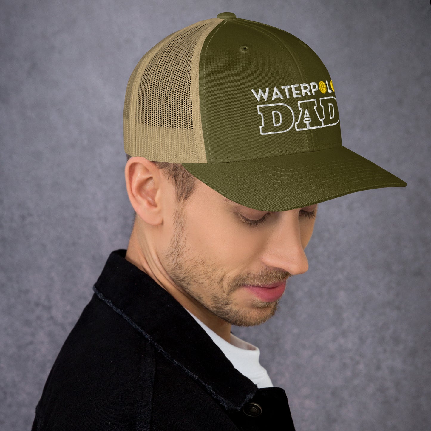 Waterpolo Dad - Embroidered Retro Trucker Hat | Yupoong 6606