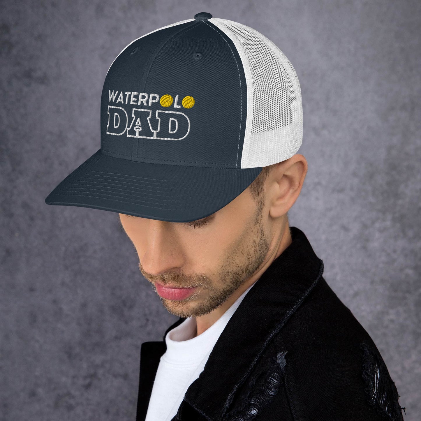 Waterpolo Dad - Embroidered Retro Trucker Hat | Yupoong 6606