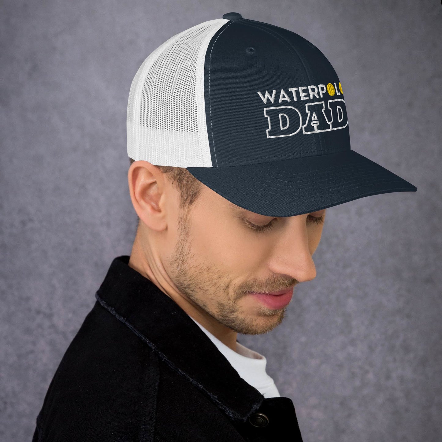 Waterpolo Dad - Embroidered Retro Trucker Hat | Yupoong 6606