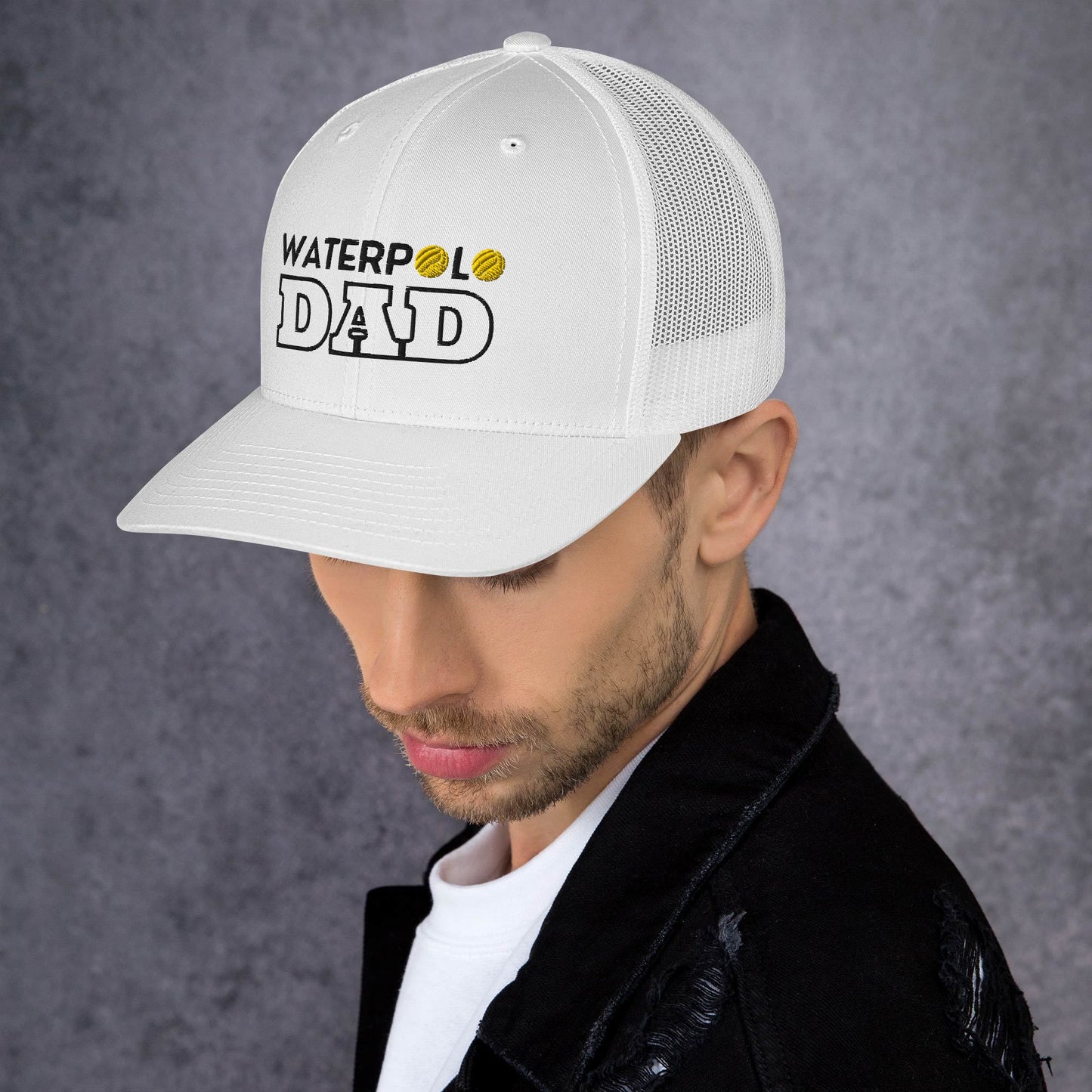 Waterpolo Dad - Embroidered Retro Trucker Hat | Yupoong 6606