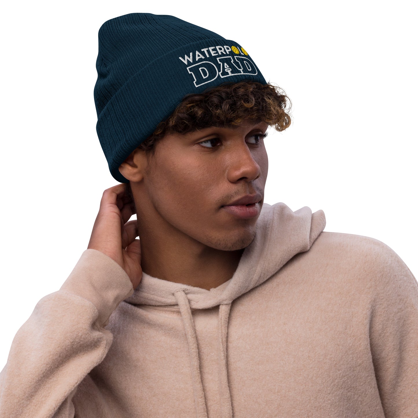 Waterpolo Dad - Embroidered Ribbed knit beanie