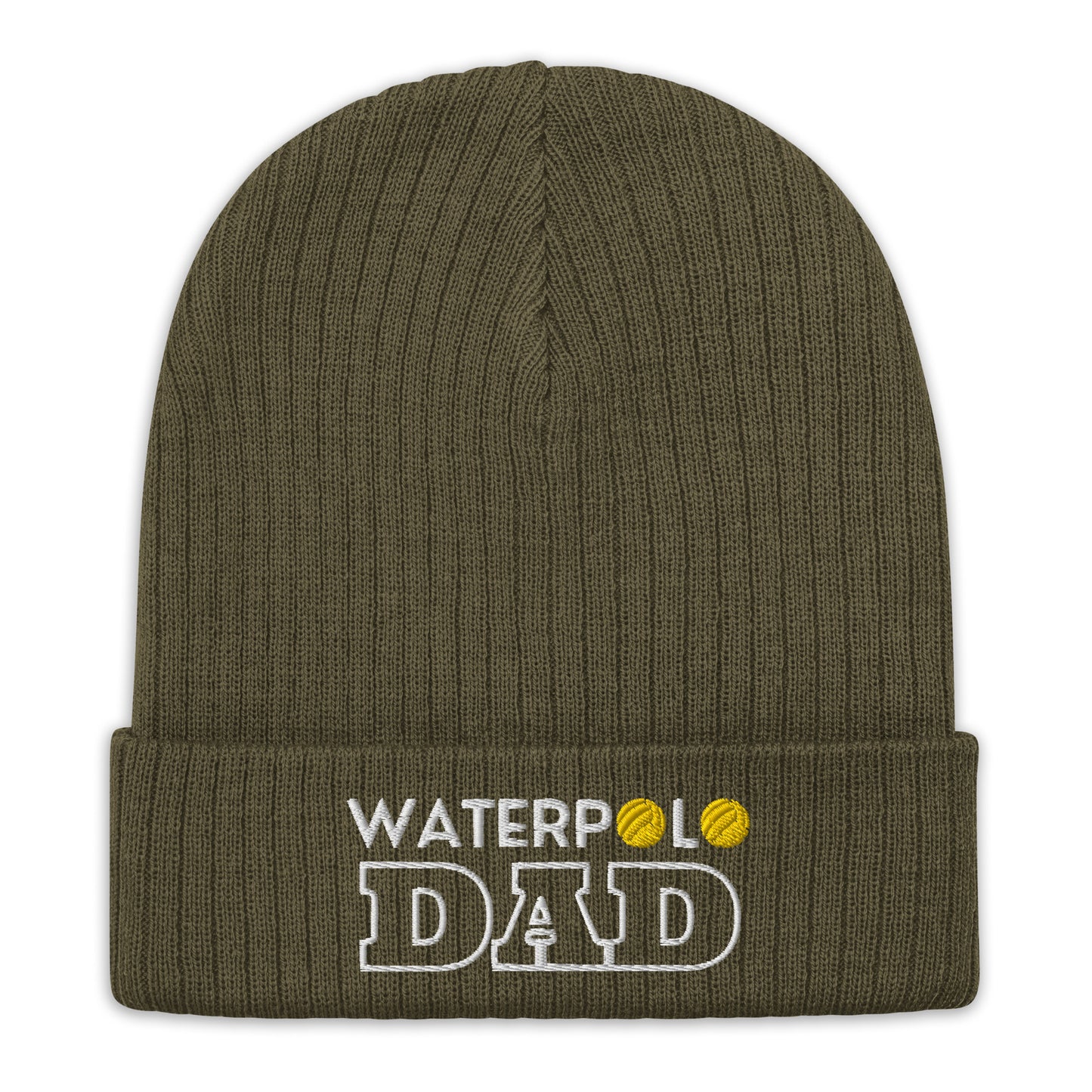 Waterpolo Dad - Embroidered Ribbed knit beanie